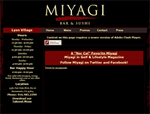 Tablet Screenshot of miyagisushi.com